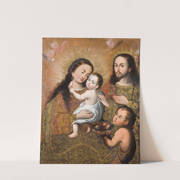 Holy Family with Saint John and a Goldfinch (ca. 1730 - ca. 1760) by Cusco School