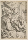 Holy Family with Saint John the Baptist kissing the infant Christ’s hand (ca. 1642)