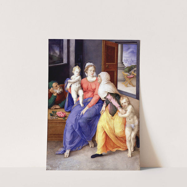 Holy Family with Santa Isabel and San Juanito (between 1556 and 1557) by Giulio Clovio