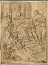 Holy Family with the Infant Saint John the Baptist and Two Male Saints