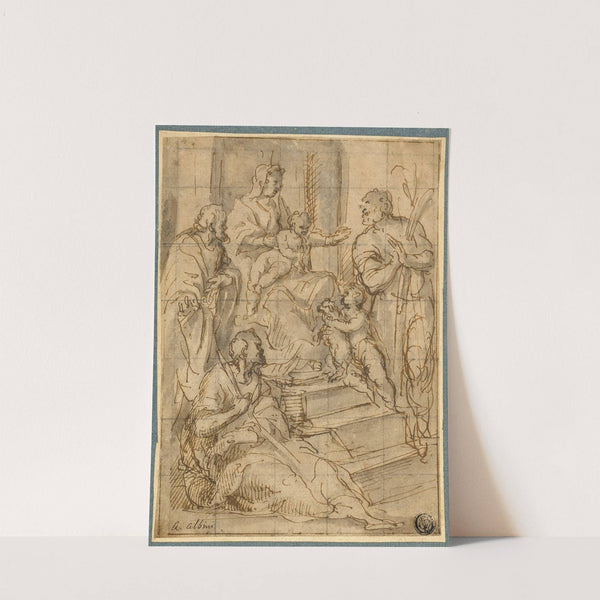 Holy Family with the Infant Saint John the Baptist and Two Male Saints by Alessandro Albini