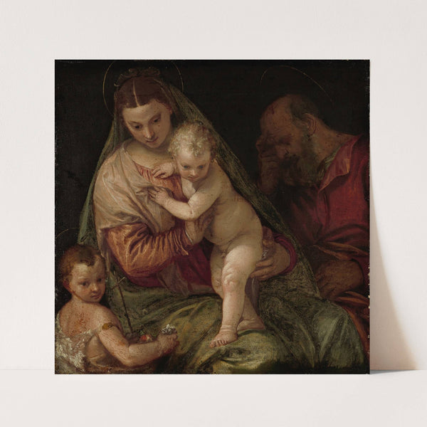 Holy Family with Young Saint John by Workshop of Paolo Veronese