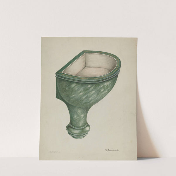 Holy Water Font, Santa Barbara by W.J. Goodacre