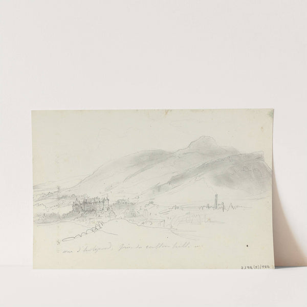 Holyrood from Calton Hill by Nicaise De Keyser