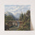 Holzbrücke über einem Gebirgsbach by Edmund Höd