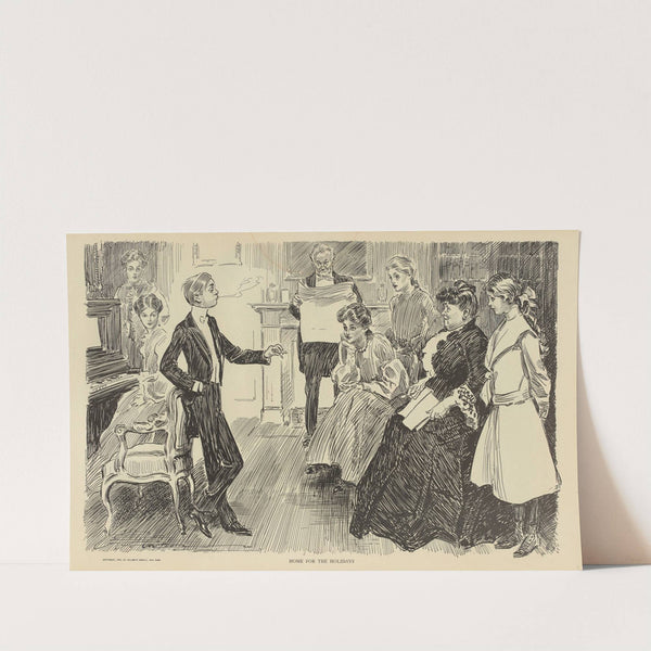 Home for the holidays (1900-1905) by Charles Dana Gibson