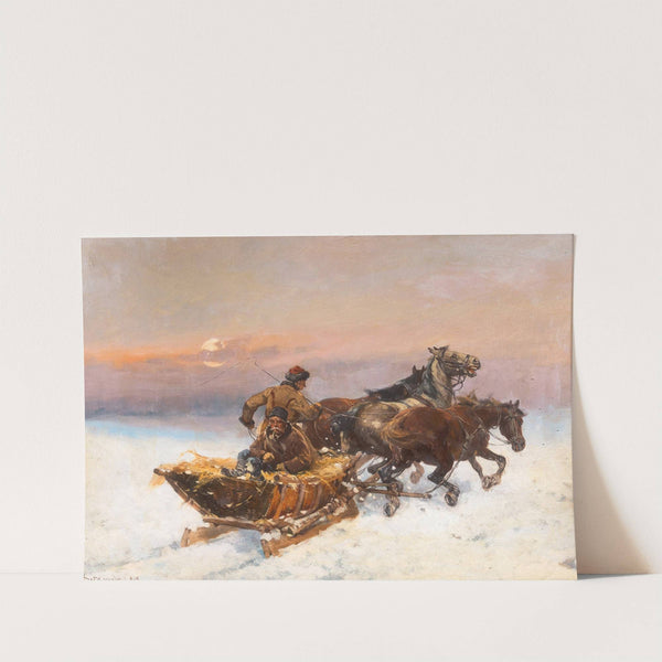 Home Journey in a Sledge by Alexander Setkowicz