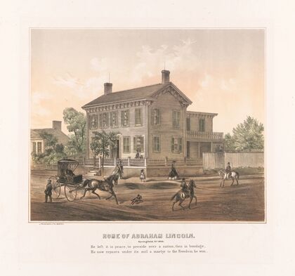Home of Abraham Lincoln. Springfield, Ills. 1860 (1865-1870)