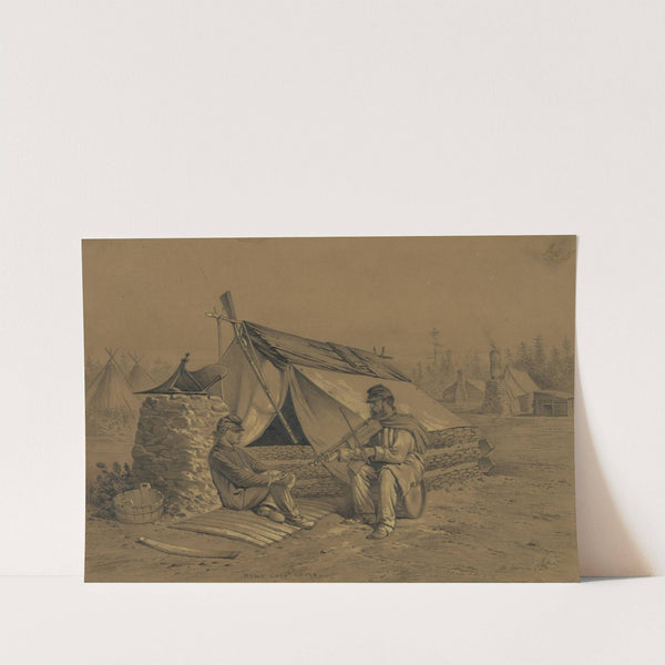 Home, sweet home. A scene in winter camp by Edwin Forbes