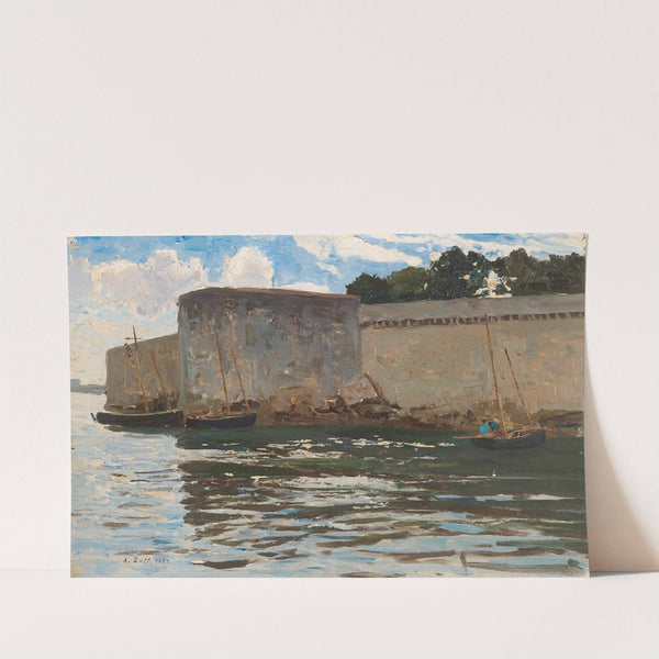 Homecoming Of The Fishermen Of Concarneau by Alfred Zoff