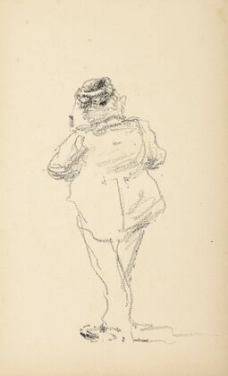 Homme à la toque, de dos