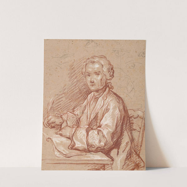 Homme à son bureau écrivant by François-Louis-Joseph Watteau