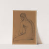 Homme assis nu, de dos by Pierre Puvis de Chavannes