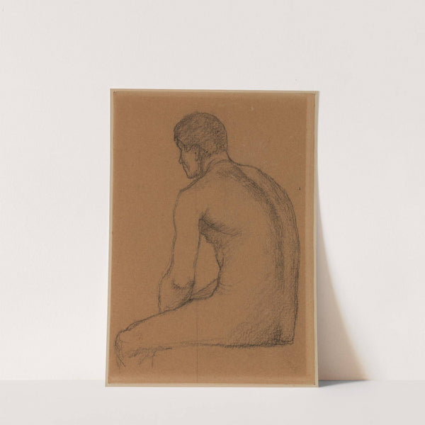 Homme assis nu, de dos by Pierre Puvis de Chavannes
