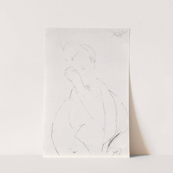 Homme avec une moustache (1917) by Amedeo Modigliani