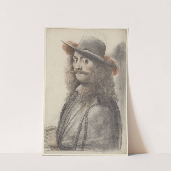 Homme coiffé d’un feutre empanaché, de trois quarts à gauche by Nicolas Lagneau