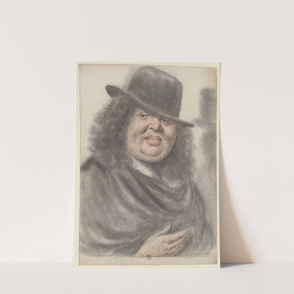 Homme coiffé d’un feutre rond, presque de face by Nicolas Lagneau