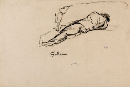 Homme couché
