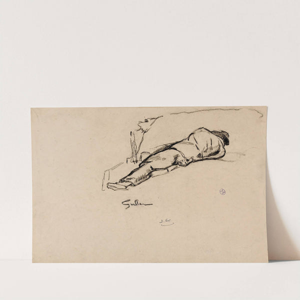 Homme couché by Armand Guillaumin