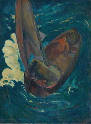 Homme dans une barque (1914) — size preview