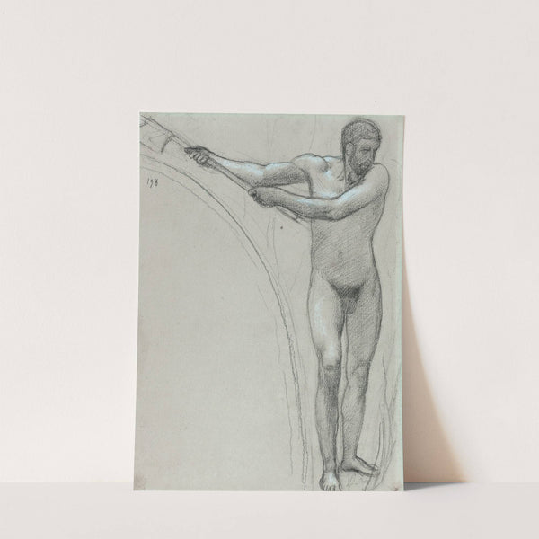 Homme debout, brandissant une hache by Pierre Puvis de Chavannes