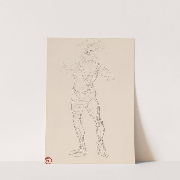 Homme debout by Henri de Toulouse-Lautrec