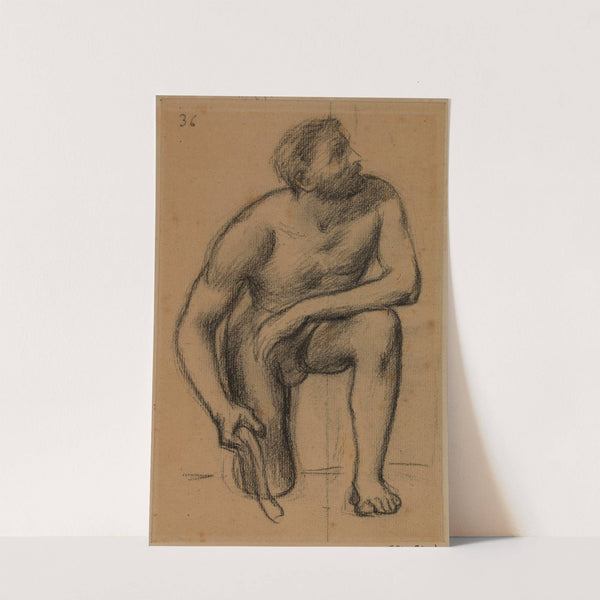 Homme, le genou droit à terre by Pierre Puvis de Chavannes