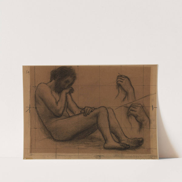 Homme nu, à demi étendu by Pierre Puvis de Chavannes