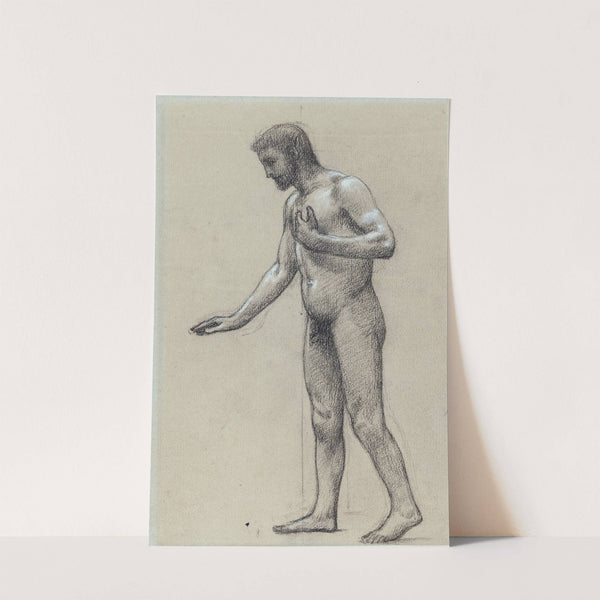 Homme nu de profil à gauche debout by Pierre Puvis de Chavannes