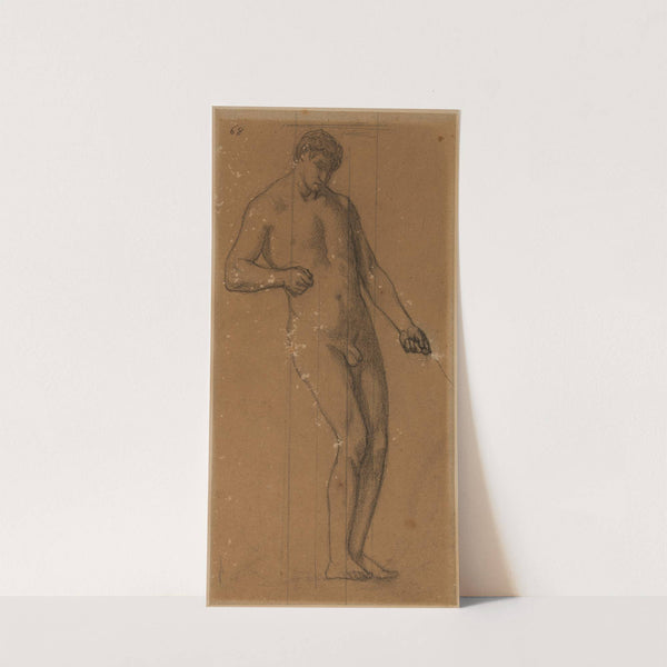 Homme nu debout, de trois quarts à droite by Pierre Puvis de Chavannes