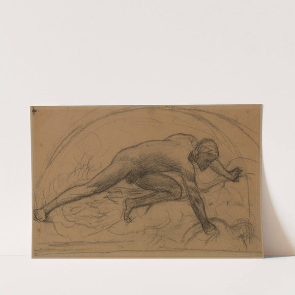 Homme nu enfermé dans un demi-cercle by Pierre Puvis de Chavannes