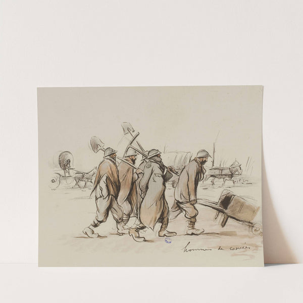 Hommes de corvées (1915-1916) by Georges Goursat (Sem)