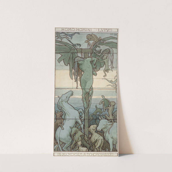 Homo homini lupus by Max Pirner