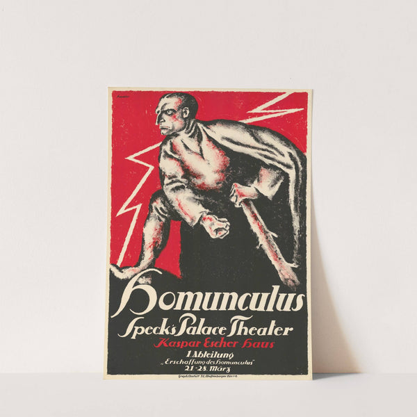 Homunculus – Speck’s Palace Theater – Kaspar Escher-Haus (1917) by Albert Hoppler