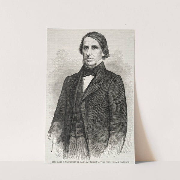 Hon. Elihu B. Washburne, of Illinois, Chairman of the Committee on Commerce (1860) by Winslow Homer