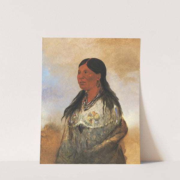 Hón-Je-A-Pút-O, Wife of Bear-Catcher by George Catlin