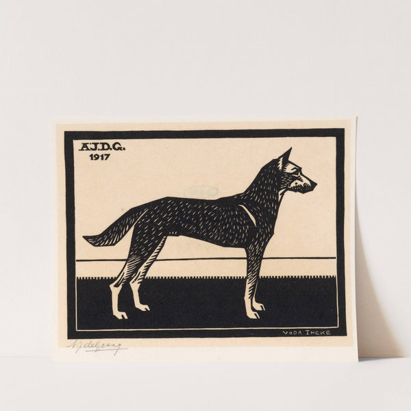 Hond (1917) by Julie de Graag