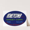 Honeycomb Brand Sweet Corn Label (1930-1950)