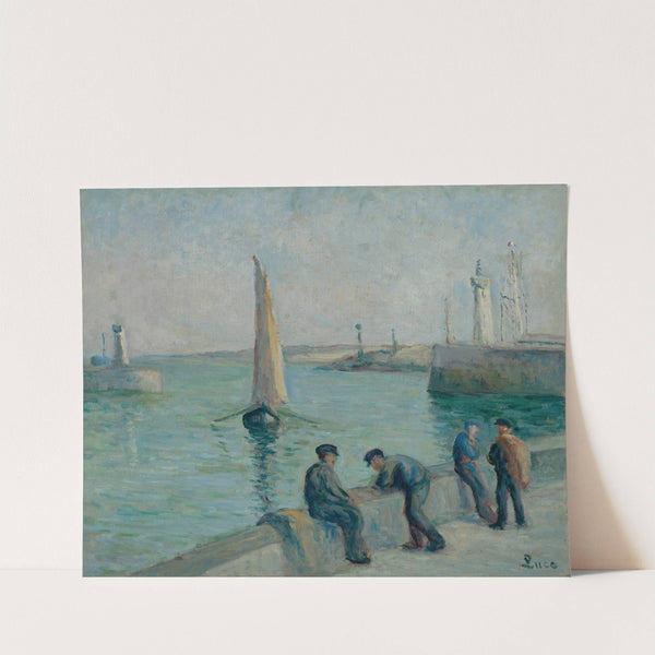 Honfleur, Pêcheurs sur le Port by Maximilien Luce