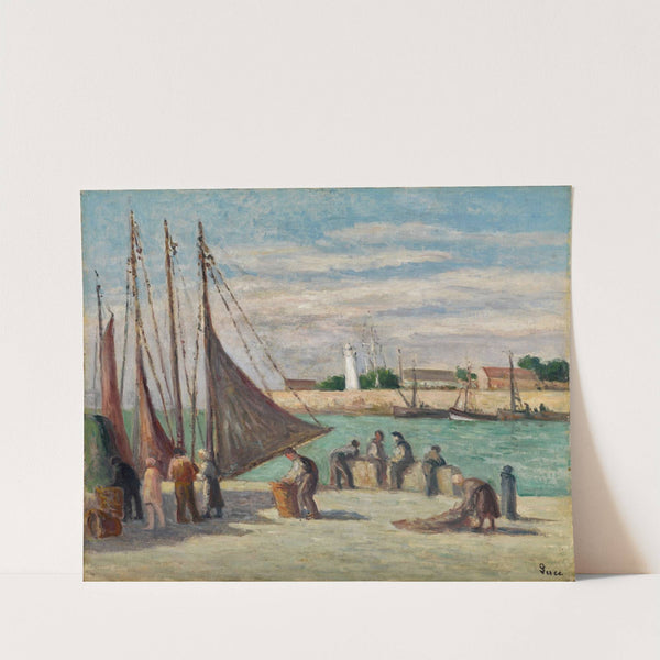 Honfleur, Sur le Quai by Maximilien Luce