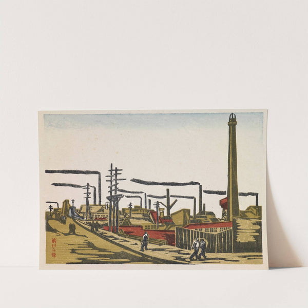 Honjo Factory District, from the series 'Recollections of Tokyo' by Maekawa Senpan