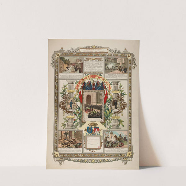Honneur aux gardiens de la paix (1895) by Imp. Lemercier & Cie