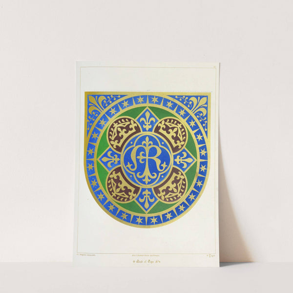 Hood of Cope; Our Blessed Lady’s Name, with Crowns, Stars, and Fleur-de-lis by Augustus Pugin