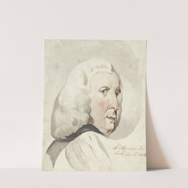 Hoofd van een man, naar rechts by Samuel Henri Mendes da Costa