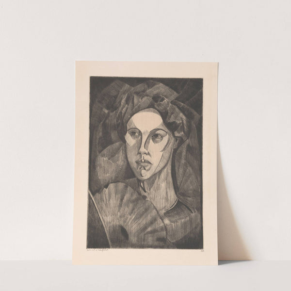 Hoofd van een vrouw (1912) by Lodewijk Schelfhout