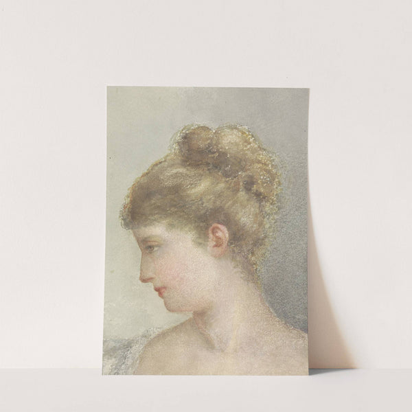 Hoofd van een vrouw, en profil naar links by Albert Martin