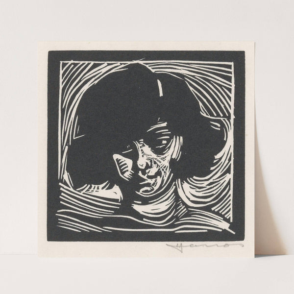 Hoofd van een vrouw (1888) by Henri Jonas