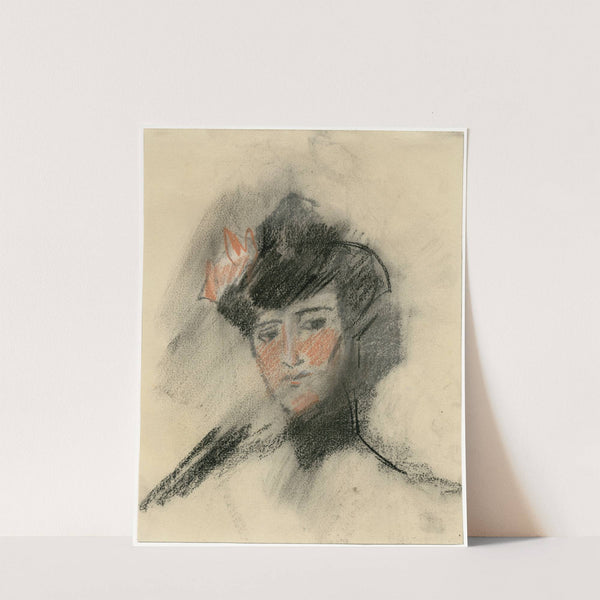 Hoofd van jonge vrouw by Isaac Israëls