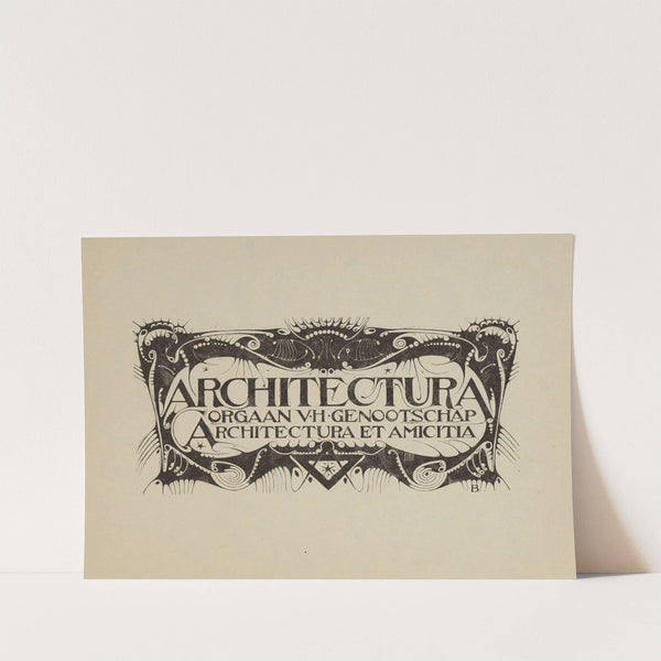 Hoofd voor het weekblad Architectura (1925) by Karel de Bazel