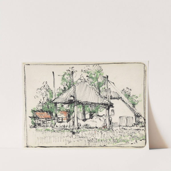 Hooiberg op boerenerf (bij Hoorn) (1912) by Dick Ket